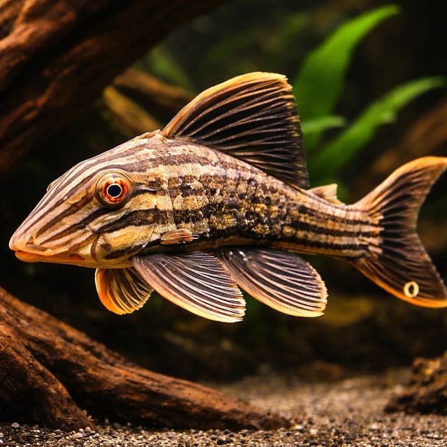 L027 Panaque nigrolineatus 5 - — Fresh Water Fish