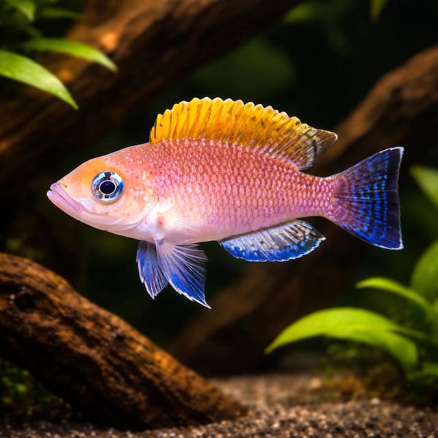 Lamprologus caudopunktatus r. f. 3 - — Fresh Water Fish