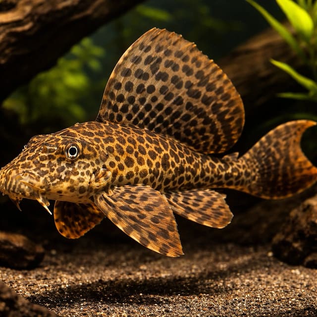 Leopard Pleco (Pterygoplichthys gibbiceps)