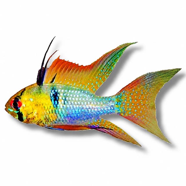 Longfin Ram Cichlid (Mikrogeophagus ramirezi)
