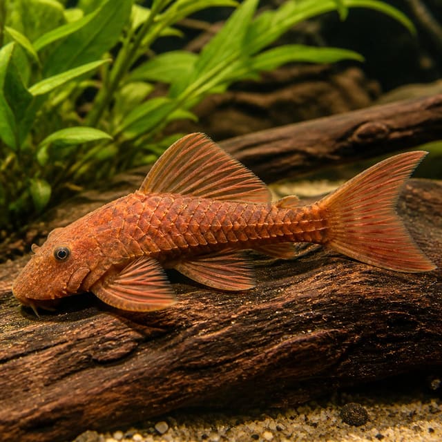 Loricaria red spec. whiptail catfish 4–5 cm, slender peaceful bottom-dwelling freshwater fish