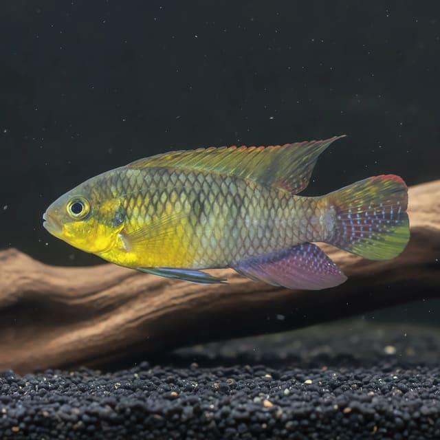 Matadi Violet Ocellated Kribensis (Pelvicachromis subocellatus)