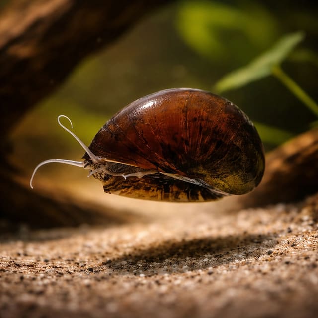 Neritina sp. black helmet 1 - — Fresh Water Fish