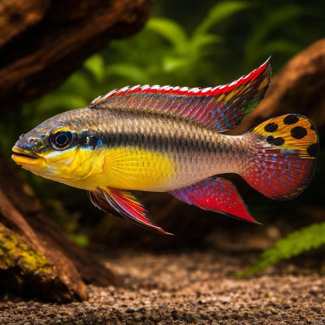 Striped Kribensis (Pelvicachromis taeniatus)