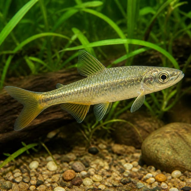 5x Yellowfin Shiner (Notropis lutipinnis) - stunning North American native with brilliant breeding colours