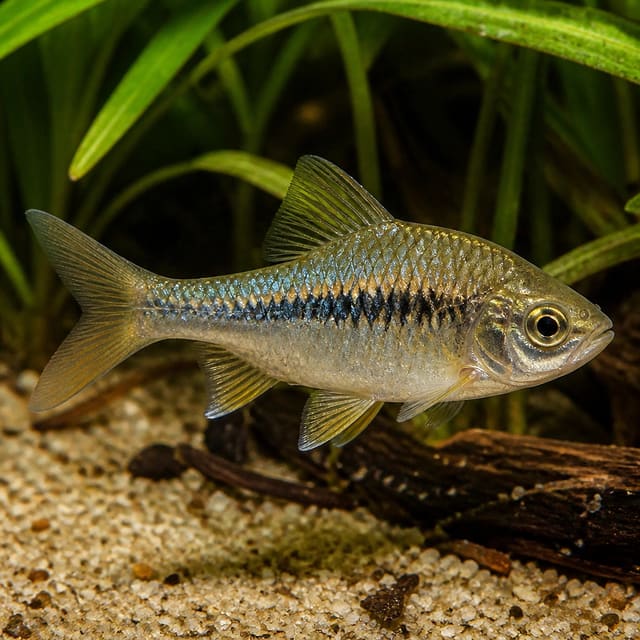 10x Long Fin Rosy Barbs (Pethia conchonius) - subtropical schooling fish with flowing fins