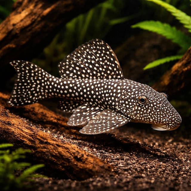 L048 Golden Cloud Pleco (Scobinancistrus sp.) - golden-spotted Rio Xingu catfish
