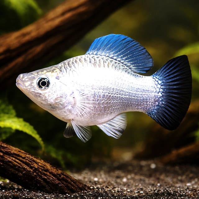 Poecilia Latipinna Ballon Molly Silver for UK Aquarists