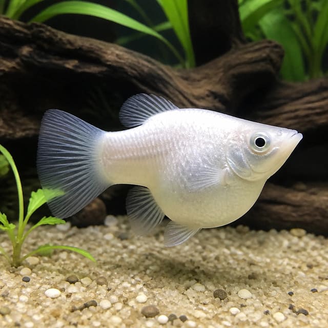 Poecilia Latipinna Ballon Snow - Stunning Fish