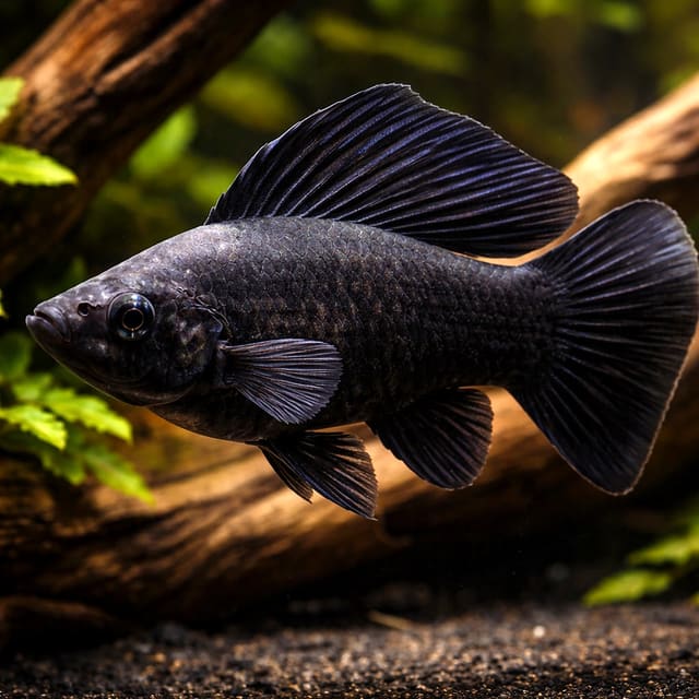 Poecilia Latipinna Black Molly Fish