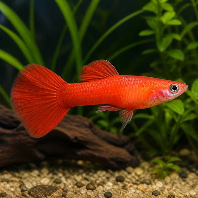 Male Royal Red Poecilia Ret.