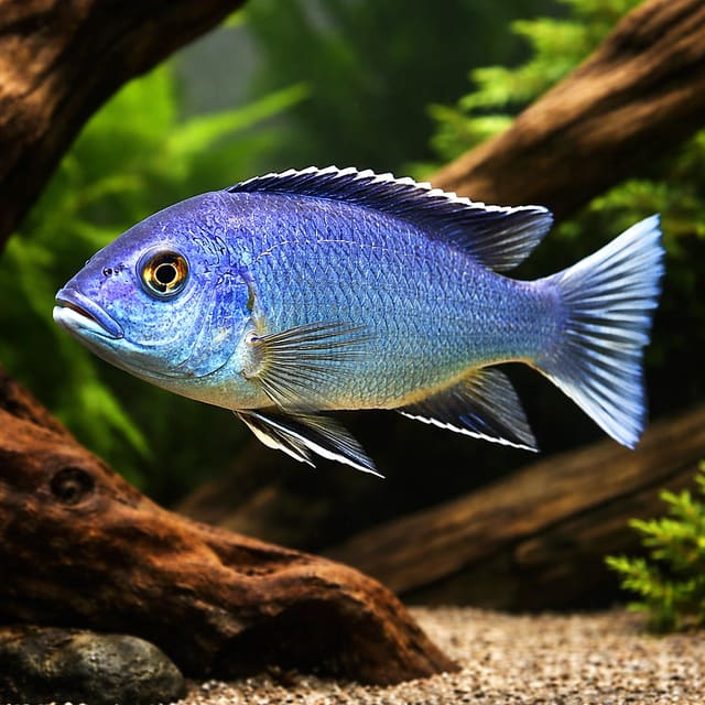 White Tail Acei Cichlid Juvenile (Pseudotropheus acei Ngara)