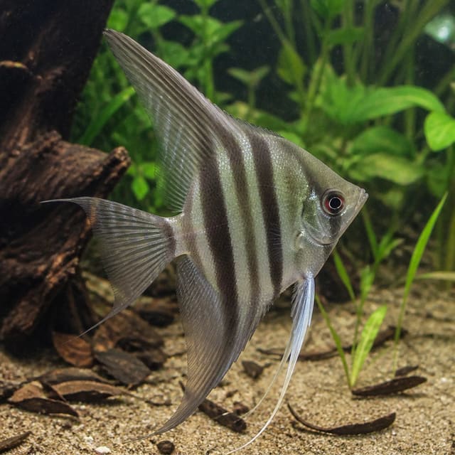 Pterophyllum altum Dantume wild form natural aquarium image