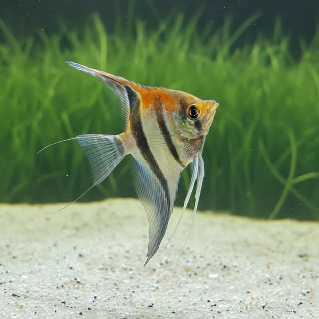 Pterophyllum scalare manacapuru natural aquarium image