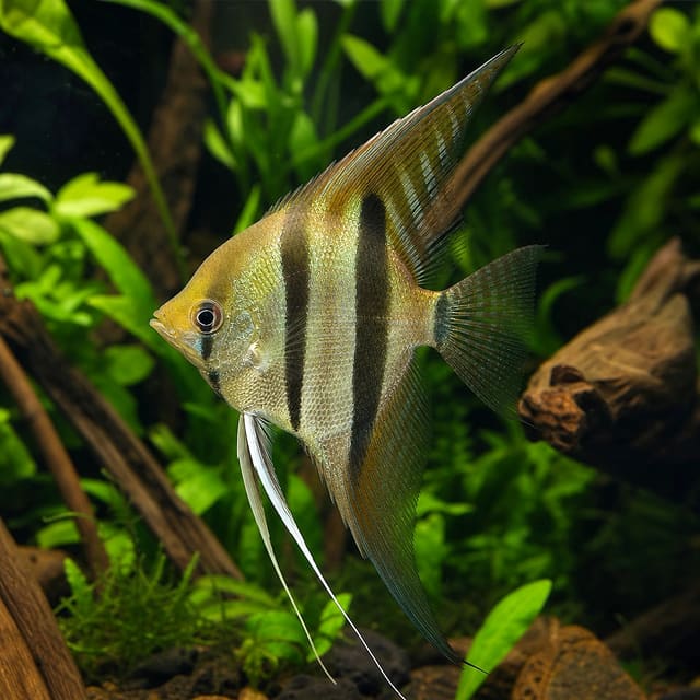 Pterophyllum scalare pinoy natural aquarium image