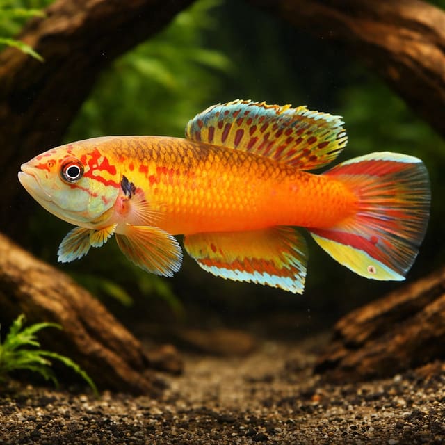 Red Aphyosemion, Golden Phe (Roloffia occidentalis) — representative image