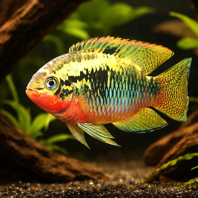 Red Breasted Cichlid, Red — Fresh Water Fish