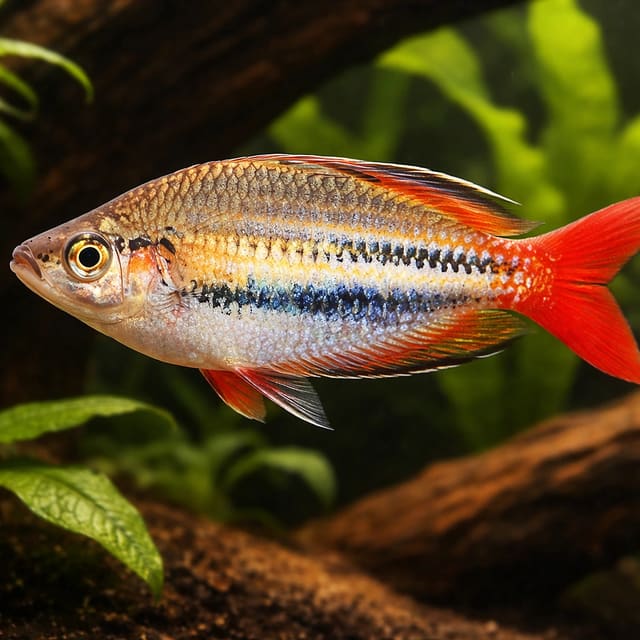 Red-Striped Splendid Rainbow — Fresh Water Fish