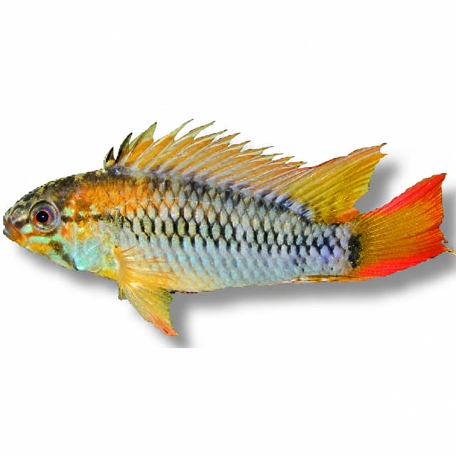 Red-Tailed Dwarf Cichlid (Apistogramma macmasteri)