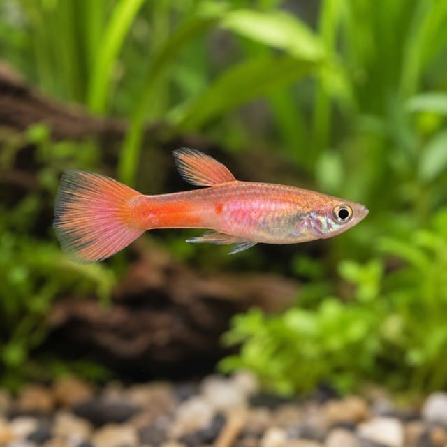 Rose Endler Guppy (Poecilia wingei)