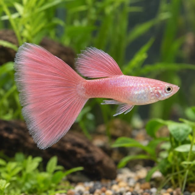 Poecilia ret. male rose pink