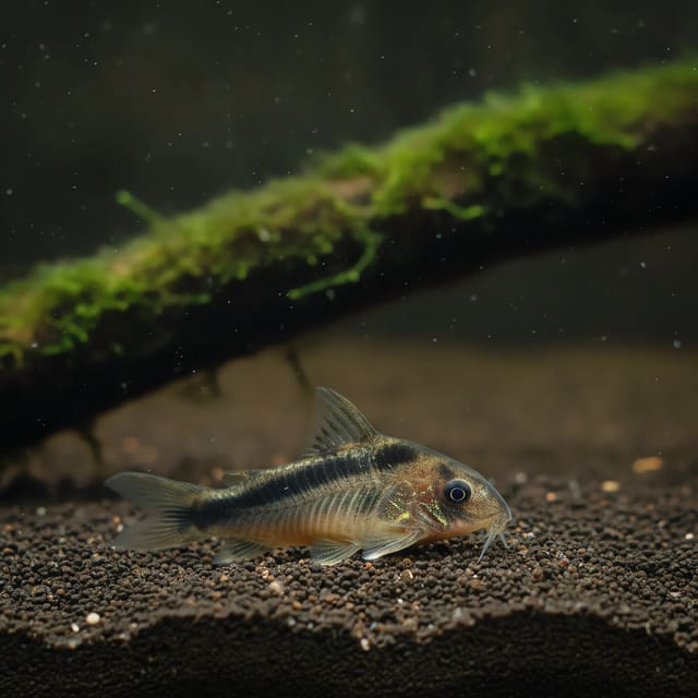 Rusty Cory (Corydoras rabauti) shoaling catfish for planted aquariums