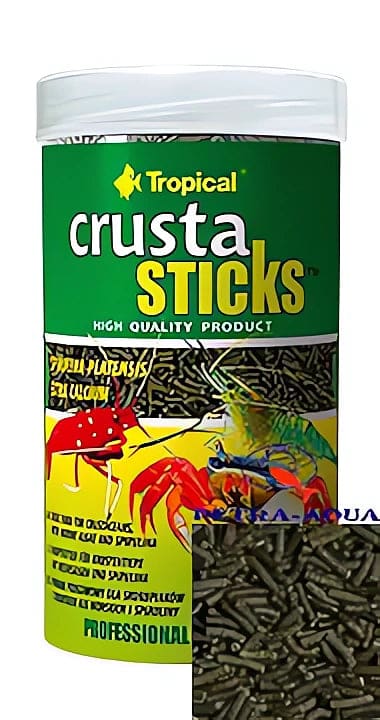 Tropical Crusta Sticks algae and spirulina crustacean food tub