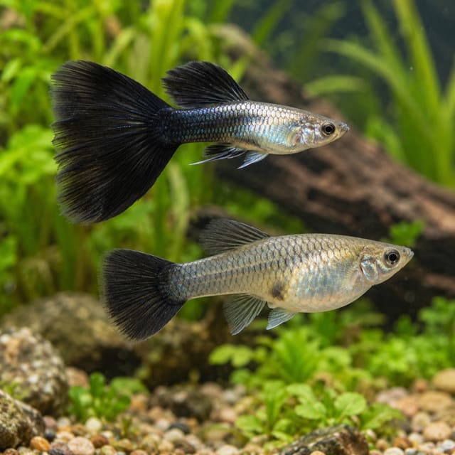 Silverado Black Tail Guppy (Poecilia reticulata)