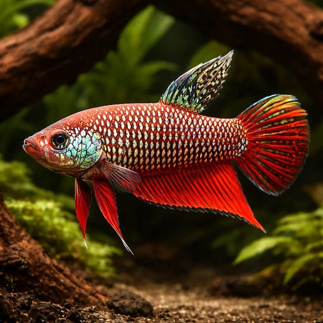 Smaragd Fighter, Emerald Betta — Fresh Water Fish
