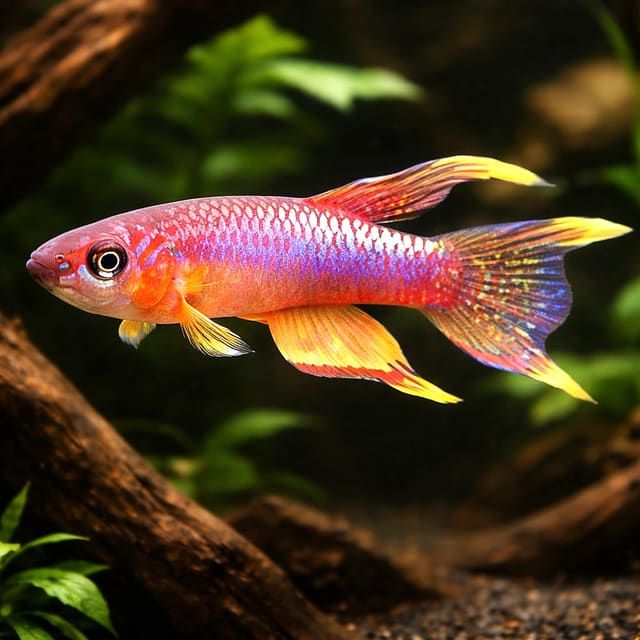 Splendid Killie source photo, Aphyosemion splendopleure