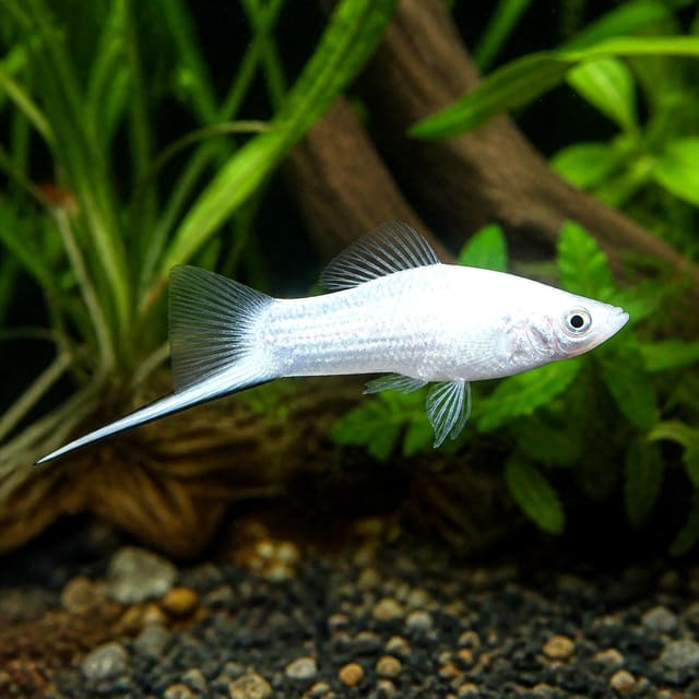 Vienna Broccoli Swordtail – rare green and orange swordtail variety