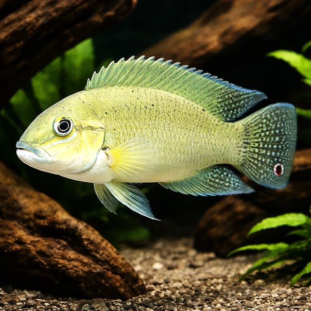 Temporalis Cichlid (Telmatochromis temporalis) - Lake Tanganyika cichlid