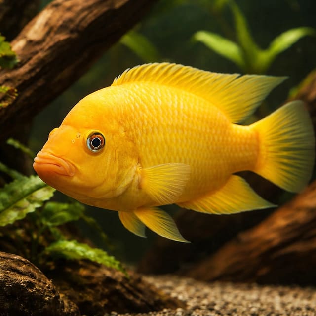 Thick-Lipped Red Devil Cichlid (Amphilophus labiatus) - hero view — representative image
