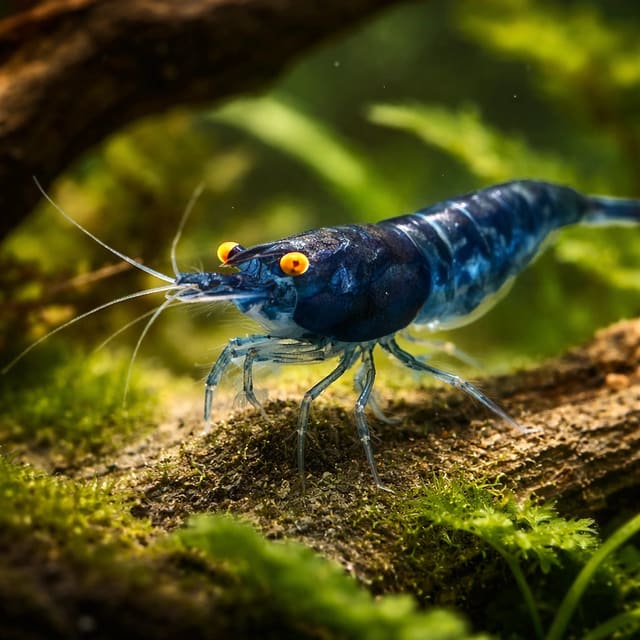 Neocaridina davidi topas blue natural aquarium image