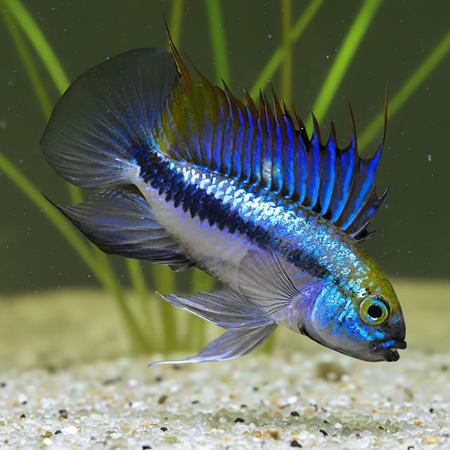 Trifasciata Dwarf Cichlid Apistogramma trifasciatum 2.5-3 cm live fish