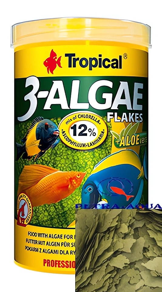 Tropical 3 Algae Flakes - Premium Fish Food — Tropical 3 Algae Flakes for Healthy Fish UK