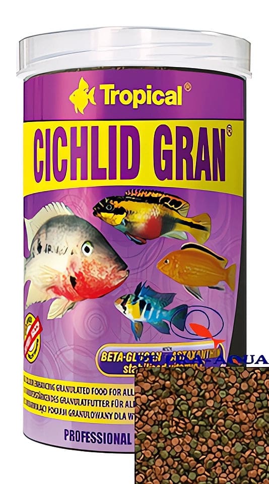 Tropical Cichlid Gran sinking cichlid granule food tub