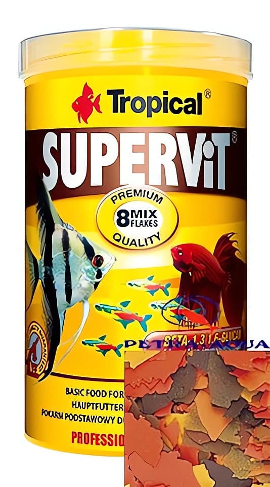Tropical Fish Food – Supervit Flakes — tropical fish food — Dry Food UK