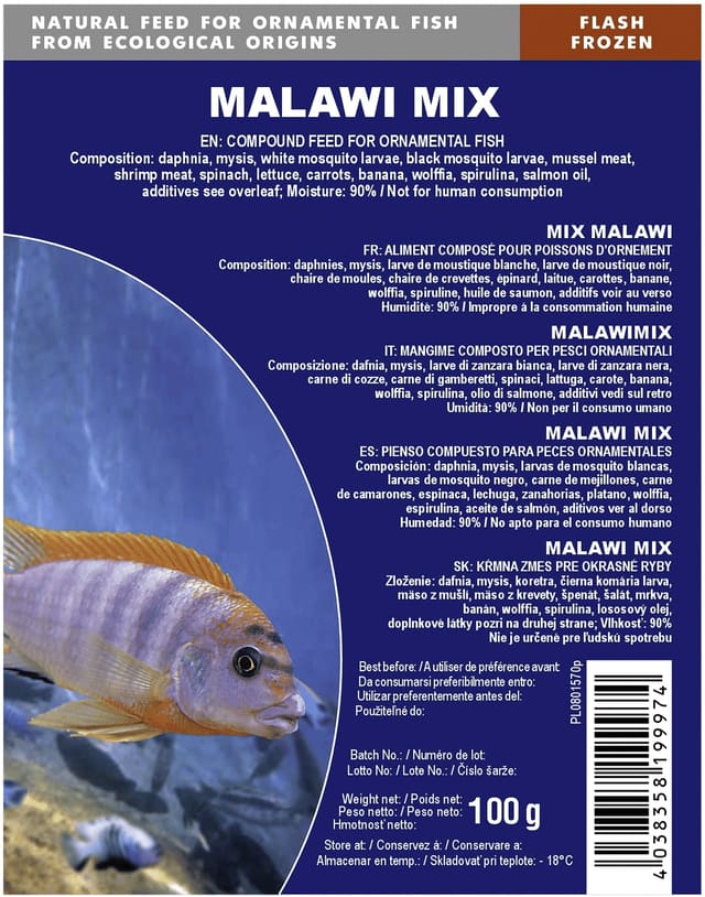 Tropical Fish Food Pellets Blister Pack - UK — Frozen Food-in Blisters