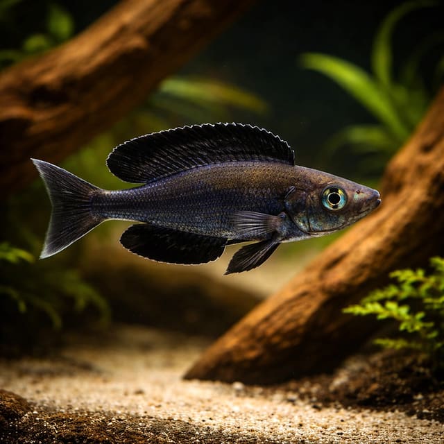 Black Smallscale Cyprichromis (Cyprichromis microlepidotus Black)