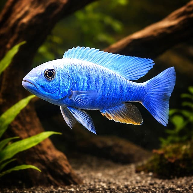 Electric Blue Hap (Sciaenochromis fryeri)