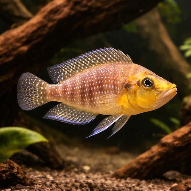 Mutondwe Compressiceps Altolamprologus compressiceps 3-4 cm juvenile cichlid