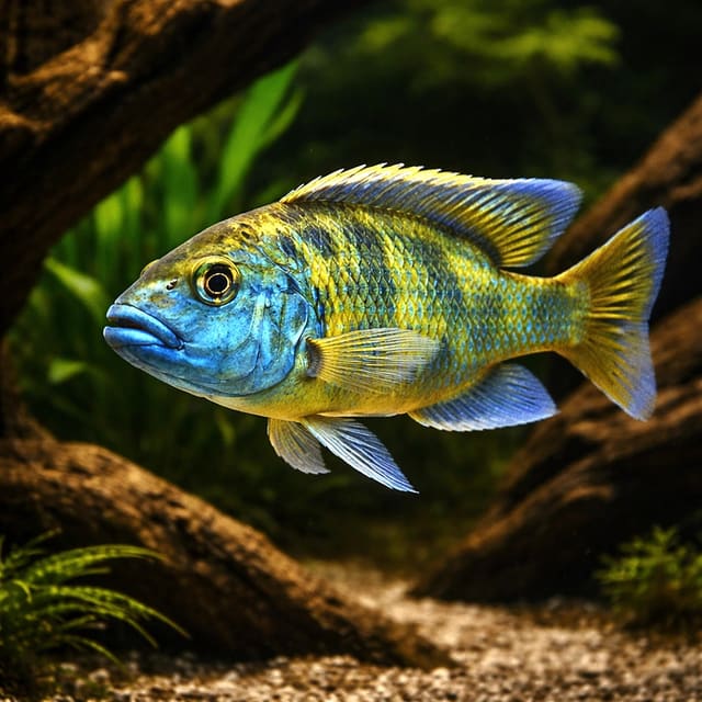 Giraffe Hap Cichlid (Nimbochromis venustus)
