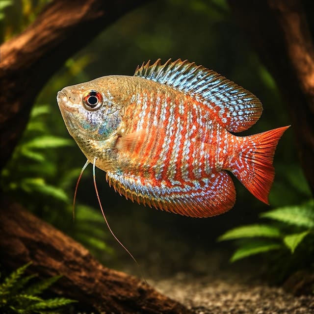 Rainbow Dwarf Gourami (Trichogaster lalius)