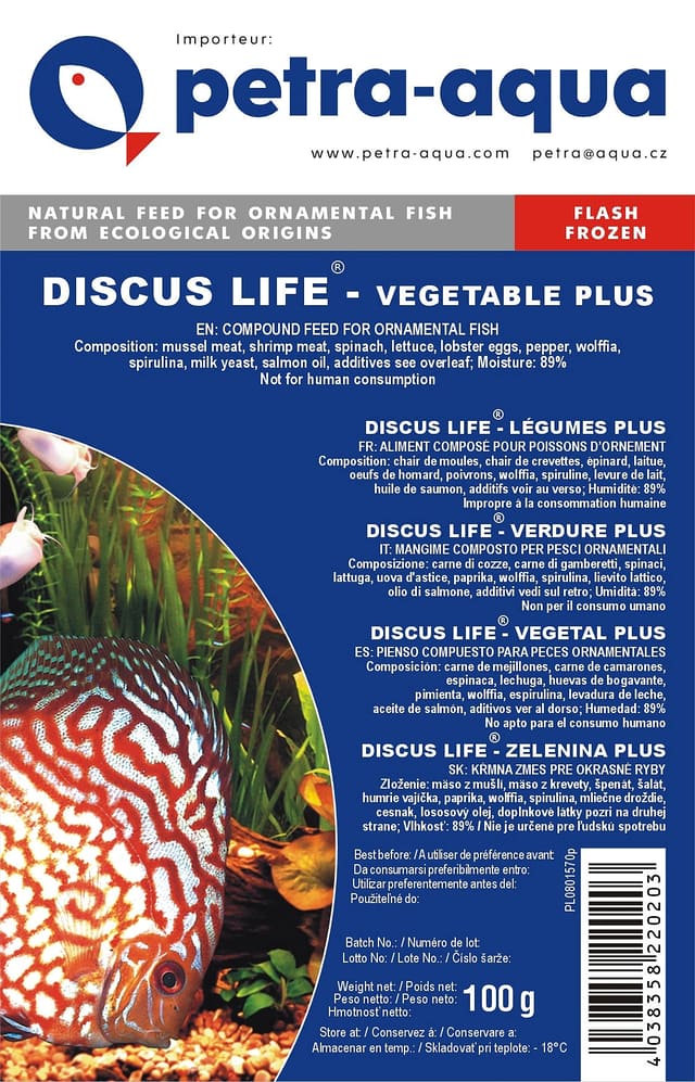 Discus Life Vegetable Plus - Aquarium supplies from Tropical Fish Co