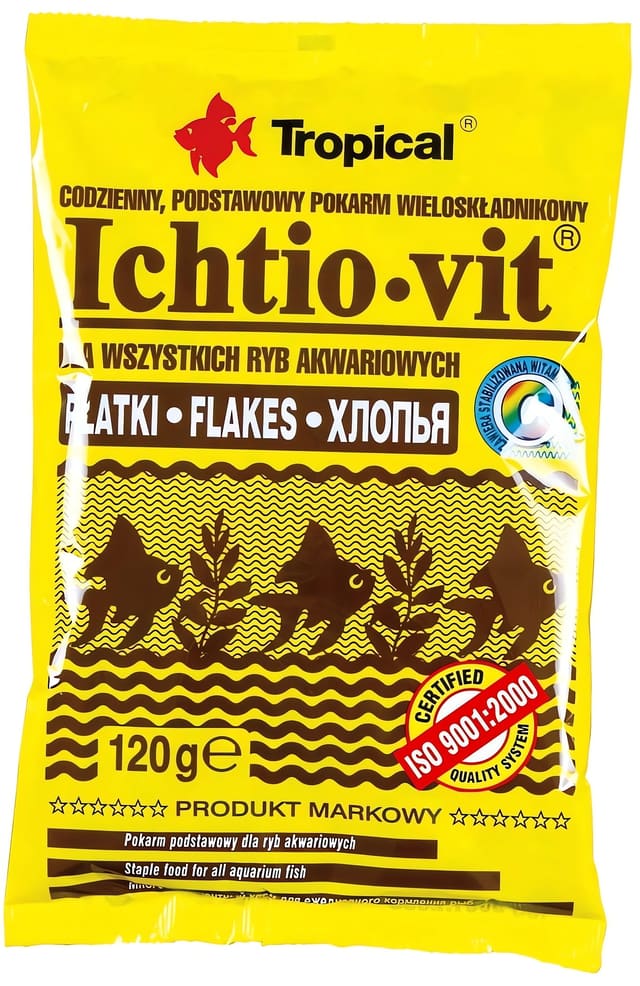 Tropical Ichtio-Vit 12g sachet – multi-ingredient flake food for tropical fish