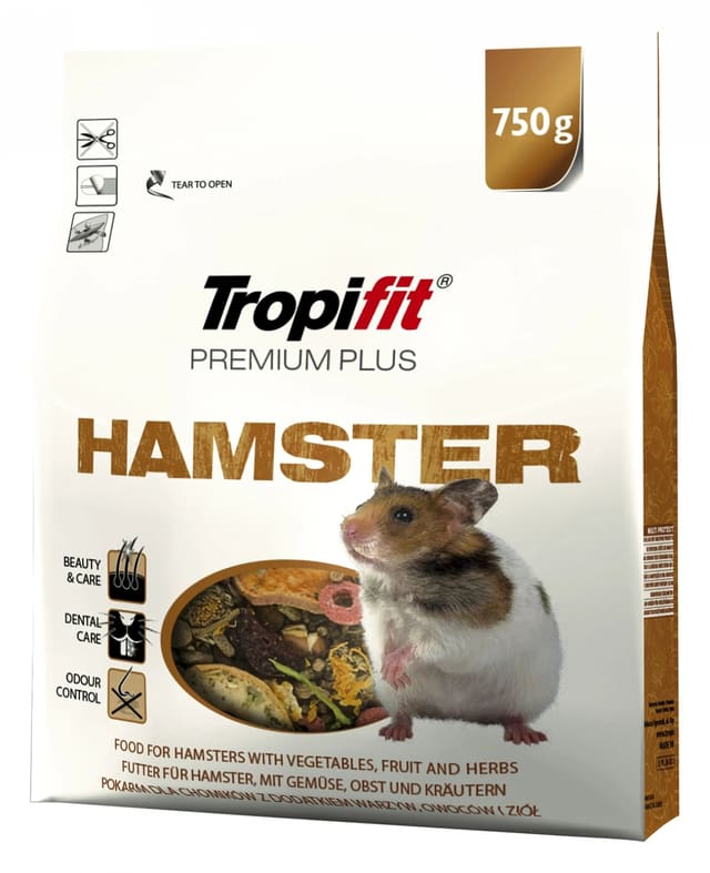 Tropical Tropifit Hamster Premium Plus 750g premium dry hamster food pack