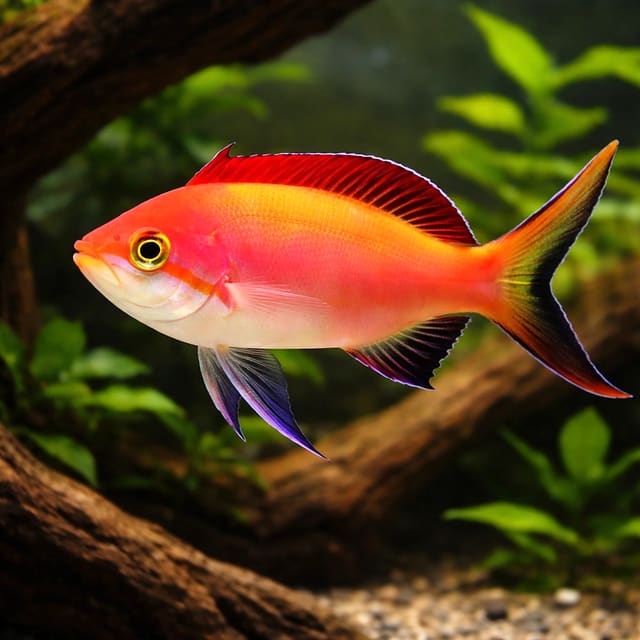 Dispar Anthias (Nemanthias dispar), representative marine fish image