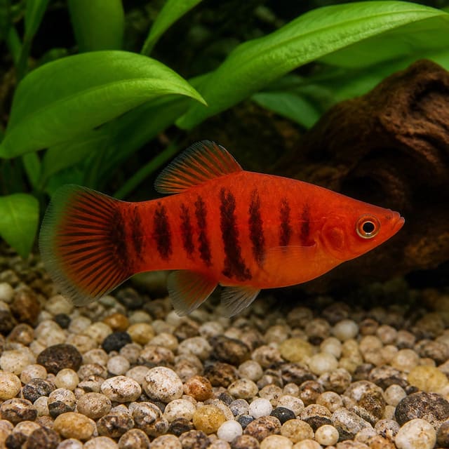Coral Red Platies – vibrant solid-red Xiphophorus maculatus livebearers