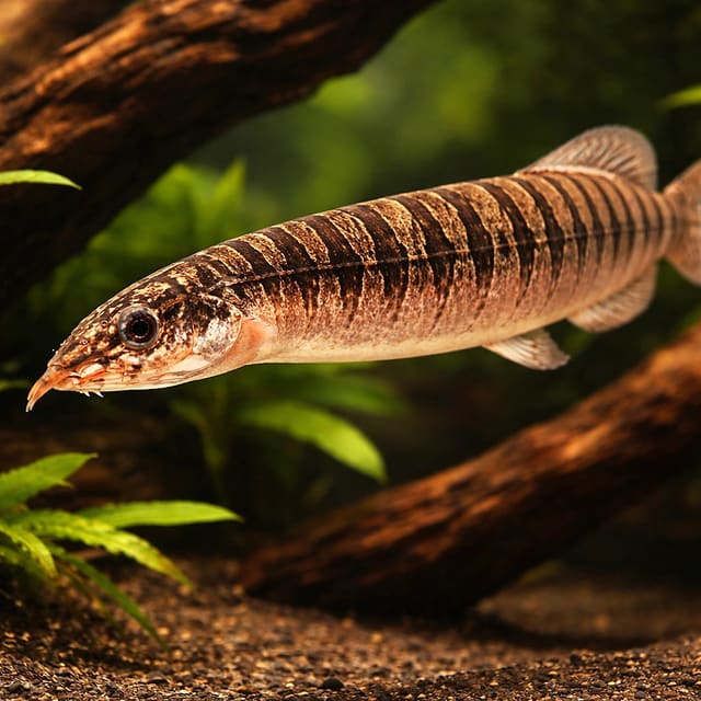 Zebra Spiny Eel (Mastacembelus zebrinus) — representative image